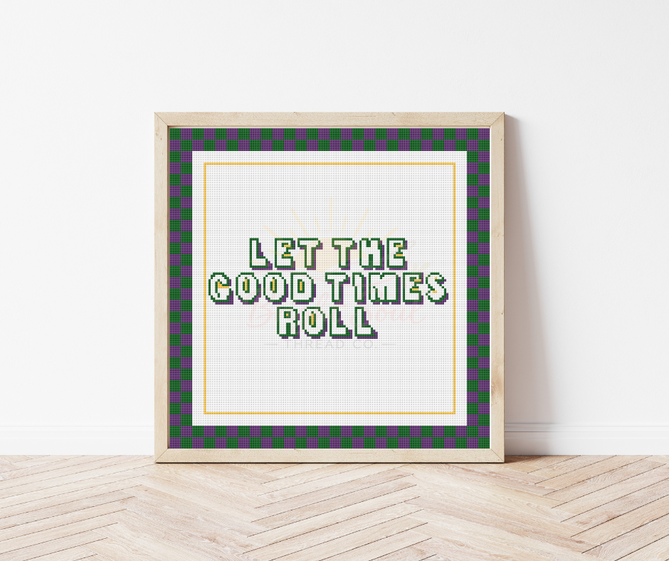 Let The Good Times Roll Cross Stitch Kit
