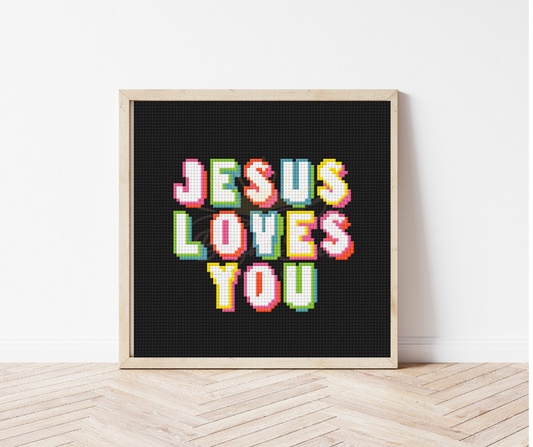 Jesus Loves You Cross Stitch Kit