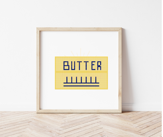 Butter Cross Stitch Kit