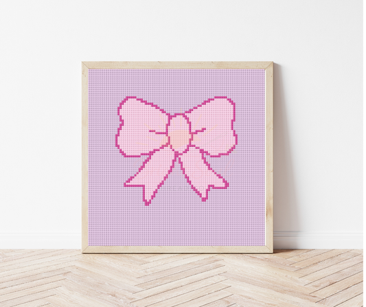 Bow Cross Stitch Kit