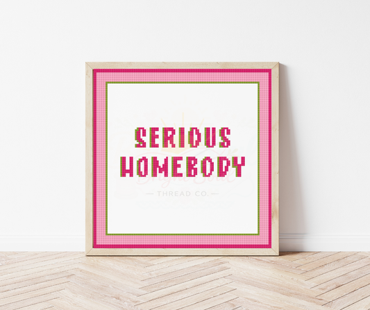 Serious Homebody Cross Stitch Kit