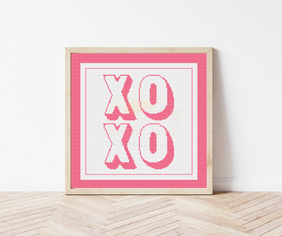 XOXO Cross Stitch Kit