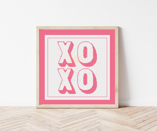 XOXO Cross Stitch Kit
