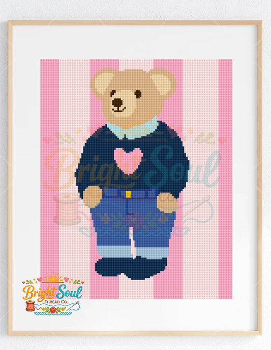 Love Bear Cross Stitch Kit