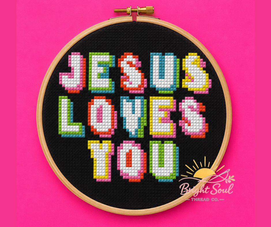 Jesus Loves You Cross Stitch Kit