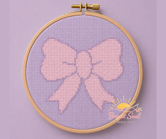 Bow Cross Stitch Kit