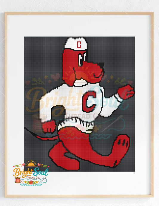 Redhound Mascot Cross Stitch Kit